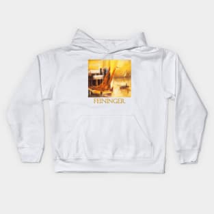 Landungssteg (Pier)by Lyonel Feininger Kids Hoodie